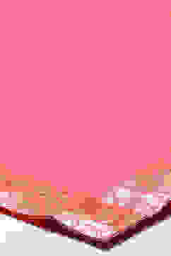 Coral Pink Cotton Blend Lehenga Set image number 3