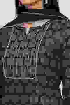 Navy Blue Art Silk Straight Kurta Palazzo Suit Set image number 1