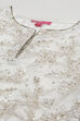 Ivory Nylon Girls Straight Kurta Churidar Suit Set image number 1