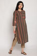 Green Cotton Straight Yarndyed Kurta image number 4