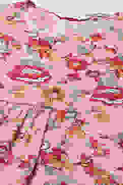 Pink Rayon A-Line Kurta Slim Pant Suit Set image number 1