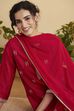 Black Yarndyed Straight Kurta Set image number 1