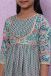 Sea Green Cotton Straight Garara Kurta Garara Suit Set image number 1