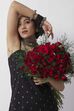 Black Cotton Printed Sleeveless Short Kurti image number 1