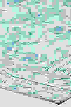 Sea Green Polyester Straight Lehenga Set image number 4