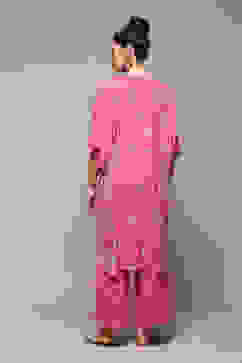 Fuchsia LIVA Straight Printed 2 Piece Set image number 4