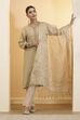 Gold Poly Banarasi Dupatta image number 4