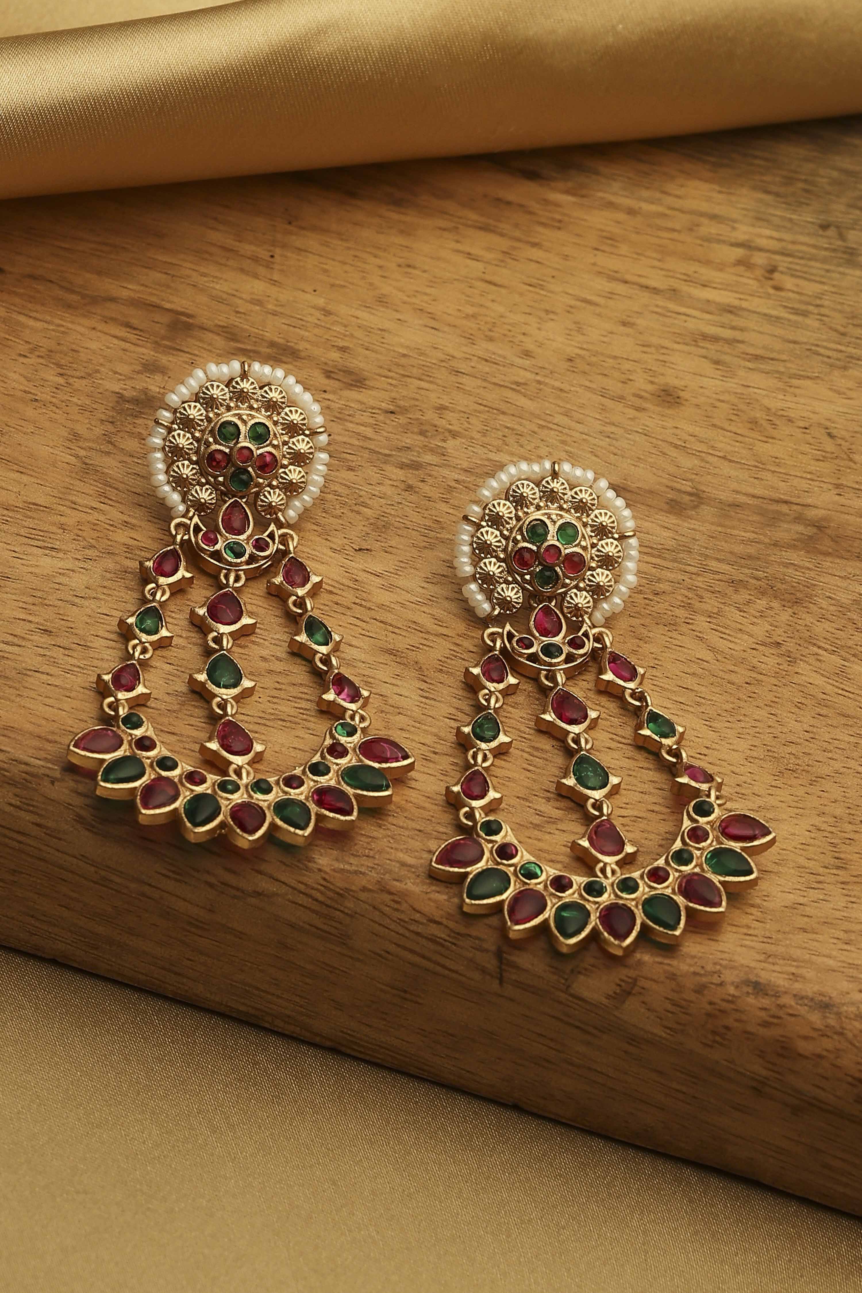 Multicolor Brass Drop & Danglers image number 0