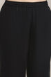 Black and White Printed Straight Suit Set image number 2