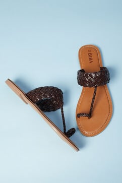 Tan Toe Ring Sandals image number 2