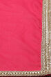 Crimson Red Cotton Silk Straight Kurta Churidar Suit Set image number 3