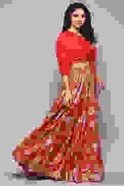 Fuchsia Rayon Printed 2 Piece Set image number 5