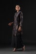 Rohit Bal Black Cotton Silk Straight Printed Kurta Set image number 3