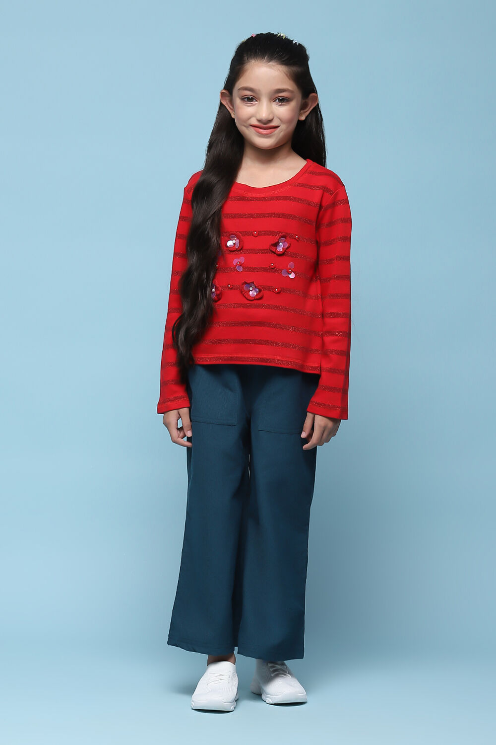 Red Cotton T-Shirt image number 0