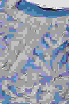 Blue Polyester Straight Printed Kurta image number 1