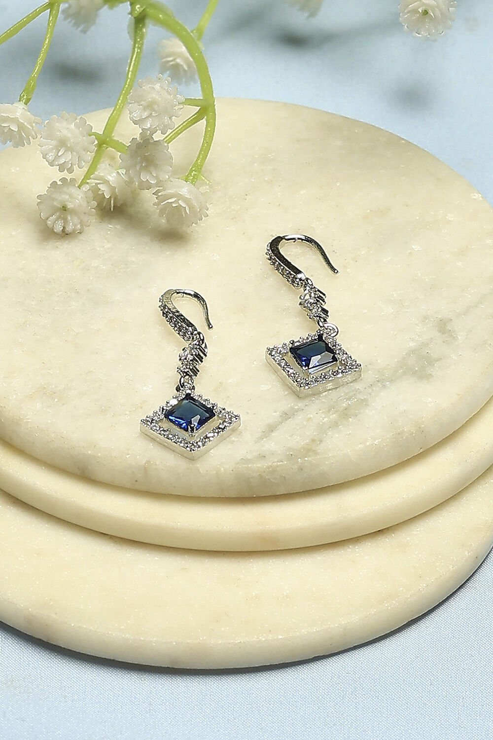 Navy Blue Alloy Drop & Danglers image number 0