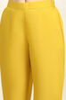 Yellow Silk Blend Machine Embroidered Unstitched Suit Set image number 3