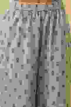 Indigo Cotton Printed Gathered Suit Set image number 2