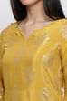 Yellow Viscose Straight Kurta image number 1