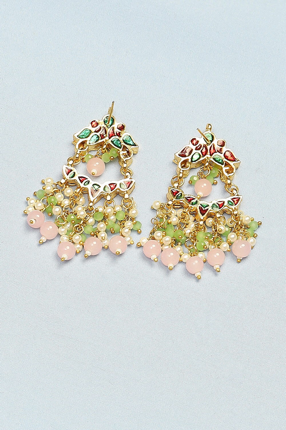 Pink Alloy Earrings image number 2