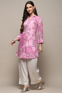 Lilac Rayon Straight Kurta image number 0