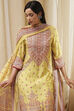 Green Modal Printed Straight Suit Set image number 0