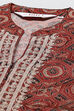 Maroon Art Silk Straight Kurta Churidar Suit Set image number 1