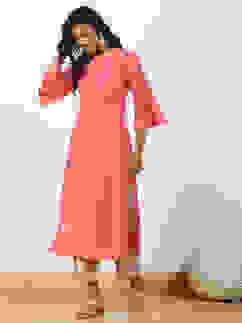 Beige Solid Mid-Rise Straight Palazzo image number 0