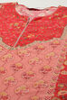 Red Cotton Blend Straight Printed Kurta Narrow Palazzo Suit Set image number 1