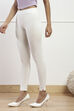 Black Cotton Blend Solid Leggings image number 2