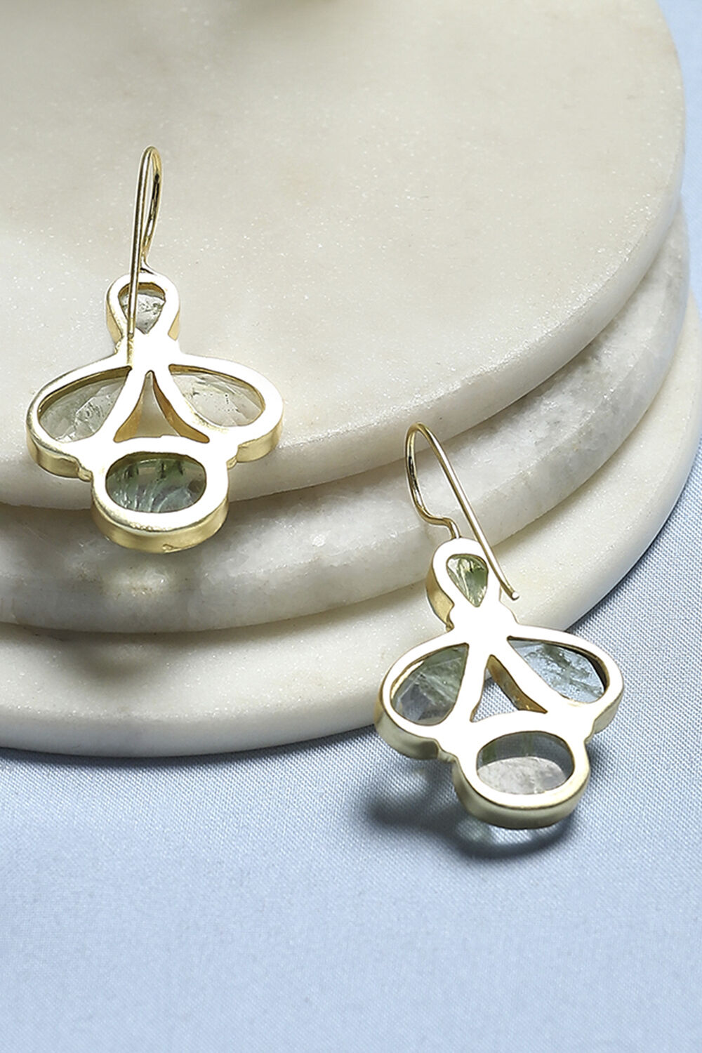 Aqua Stone Earrings image number 2