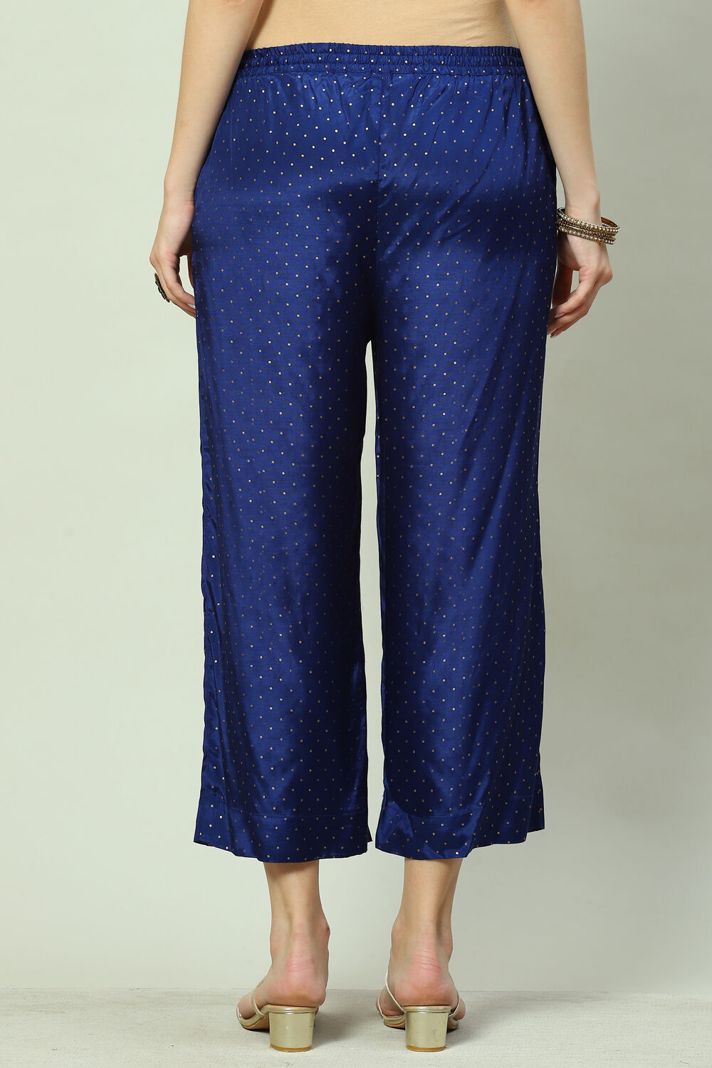 Off White Viscose Palazzo image number 4