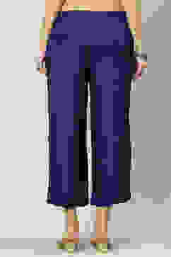 Navy Viscose Palazzo image number 4