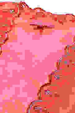 Red Polyester Short Kurta Printed Suit Set image number 2