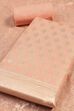 Light Pink Chanderi Ethnic Motif Unstitched Suit Set image number 1