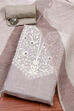Teal Cotton Embroidered Unstitched Suit Set image number 0