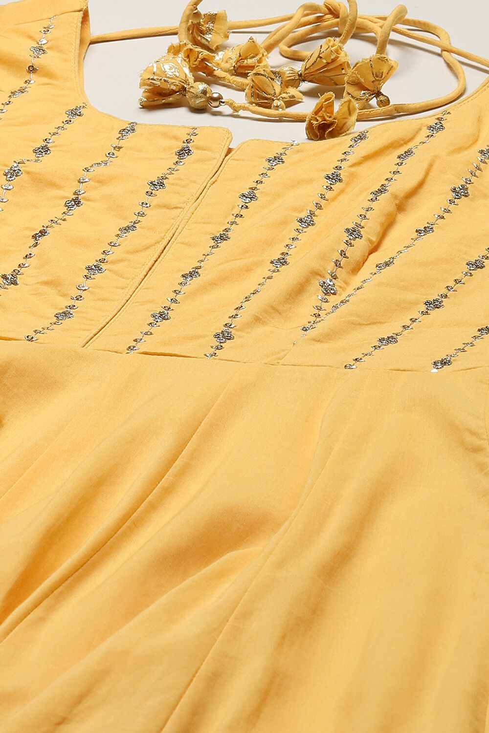 Red Cambric Anarkali Kurta Churidar Suit Set image number 1