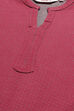 Berry Acrylic Straight Yarndyed Kurta image number 3