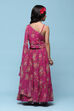 Pink Polyester Short Kurta Printed Suit Set image number 4