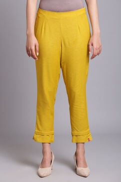 Ochre Cotton Flax Pants image number 0
