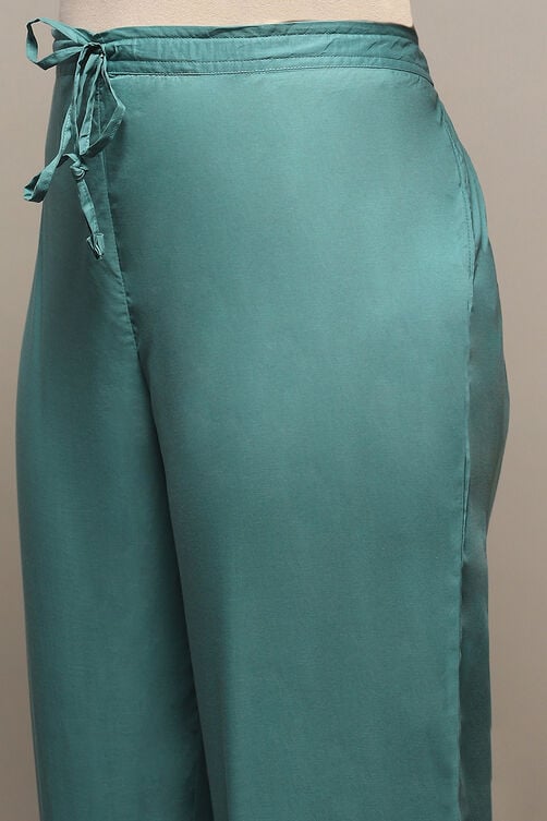 Green Cotton Anarkali Suit Set image number 2