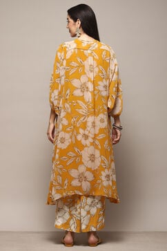 Yellow Polyester Straight Printed 2 Piece Set image number 4