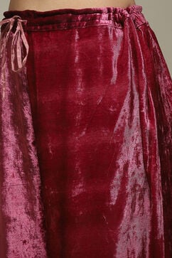 Onion Pink Viscose Straight Kurta Palazzo Suit Set image number 2