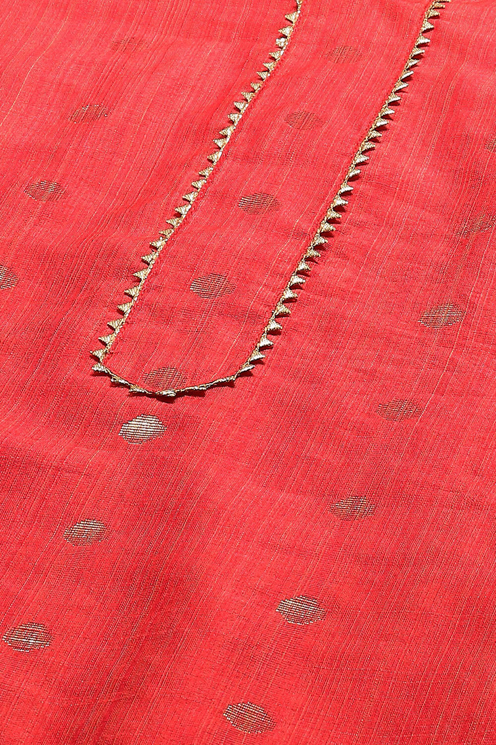 Green Cotton Unstitched Suit set image number 2