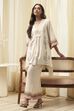 Off-White Cotton Asymmetric Co-ord Set image number 0