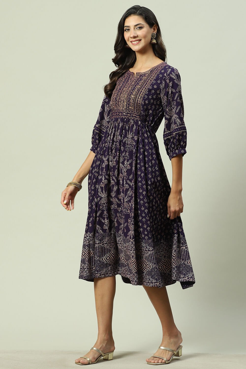 Biba shop purple dress
