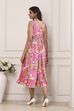 Pink Viscose Rayon Kalidar Dress image number 3