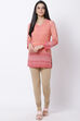 Fuschia Cotton Blend Solid Churidar image number 3