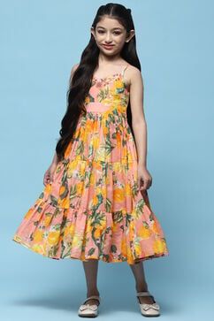 Yellow Cambric Gathered Dress image number 0