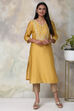 Mustard Cotton Silk Straight Yarndyed Kurta